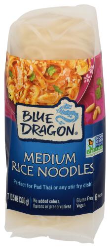 Blue Dragon Rice Noodle Medium - 10.58 Oz (4 Units)
