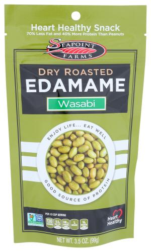 Seapoint Farms Edamame Dry Roasted Wasabi - 3.5 Oz (12 Units)