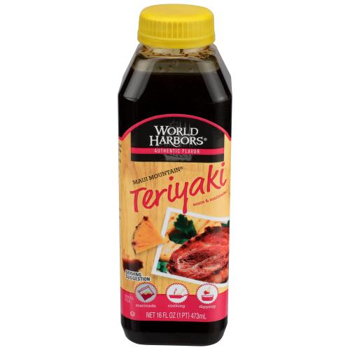 World Harbors Sauce Maui Mtn Teriyaki - 16 Oz (6 Units)