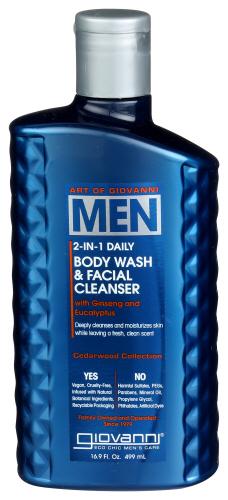 Giovanni Cosmetics Wash Bdy Men Face Cleanse - 16.9 Oz (1 Units)