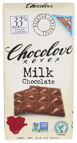 Chocolove Chocolate Bar Milk - 3.2 Oz (12 Units)