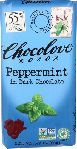 Chocolove Chocolate Bar Drk Chocolate Pprmnt - 3.2 Oz (12 Units)