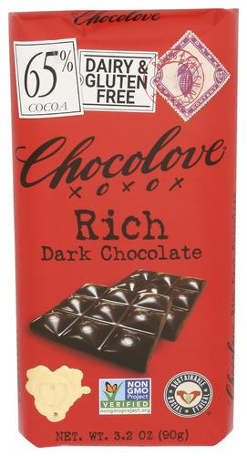 Chocolove Chocolate Bar Drk Rich - 3.2 Oz (12 Units)