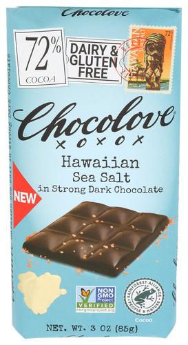 Chocolove Bar Drk Chocolate Hawaiian Sslt - 3 Oz (12 Units)