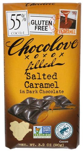 Chocolove Chocolate Bar Dk Caramel - 3.2 Oz (10 Units)