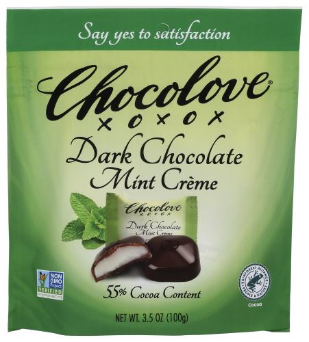 Chocolove Chocolate Bites Mint Creme Pou - 3.5 Oz (8 Units)