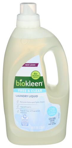 Bio Kleen Laundry Liquid Free & Clr - 64 Oz (6 Units)
