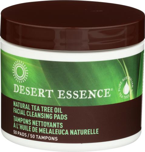 Desert Essence Pad Cleansing Tea Tree - 50 Pc (3 Units)
