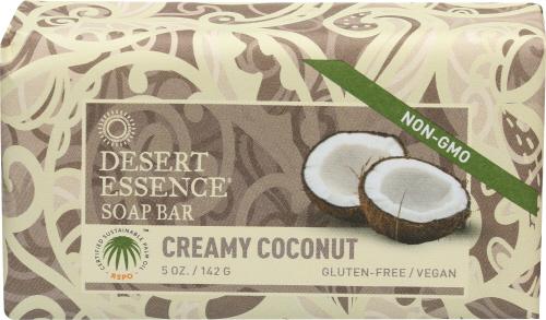 Desert Essence Soap Bar Creamy Coconut - 5 Oz (3 Units)