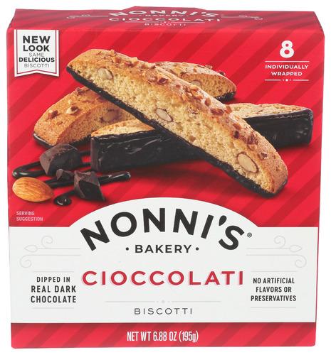 Nonnis Biscotti Cioccolati - 6.88 Oz (6 Units)