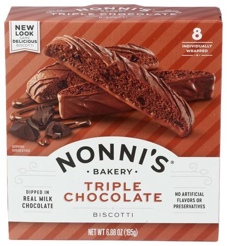 Nonnis Biscotti Milk Choco Trple - 6.88 Oz (6 Units)