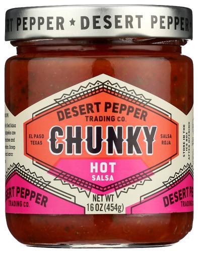 Desert Pepper Salsa Chunky Hot Red - 16 Oz (6 Units)