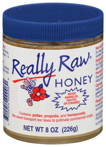 Really Raw Honey Unstrnd Pest Free - 8 Oz (12 Units)
