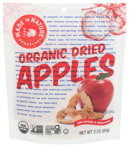 Made In Nature Apple Pieces Df Organic - 3 Oz (6 Units)
