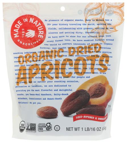 Made In Nature Dried Fruit Apricots Organic - 16 Oz (6 Units)