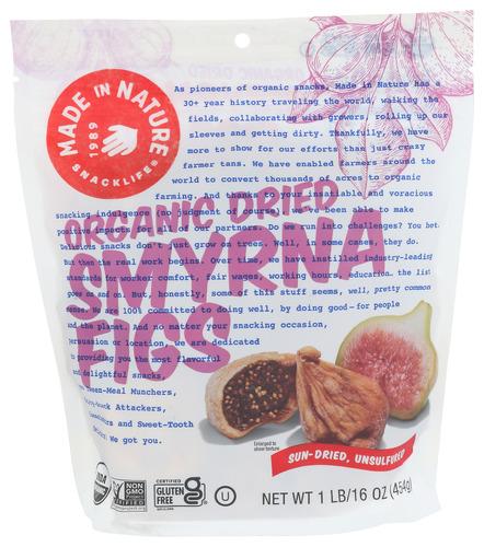 Made In Nature Dried Fruit Figs Organic - 16 Oz (6 Units)
