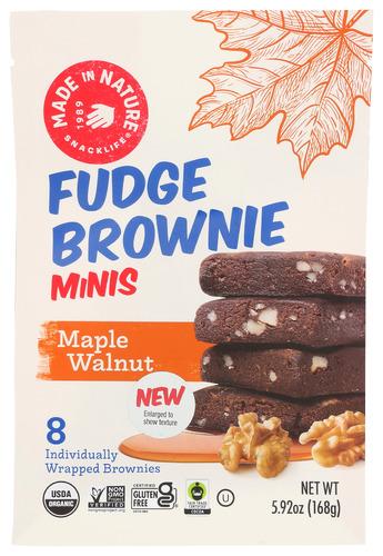 Made In Nature Brownie Minis Mple Wlnut - 5.92 Oz (6 Units)