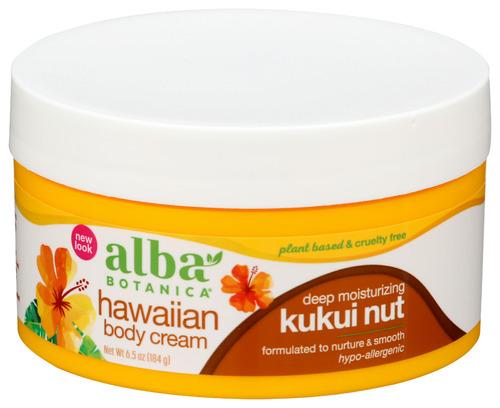 Alba Botanica Body Cream Kukui Nut - 6.5 Oz (1 Units)