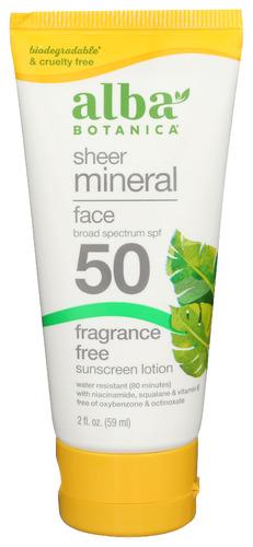 Alba Botanica Sunscreen Face Ltn Spf50 - 2 Fo (1 Units)
