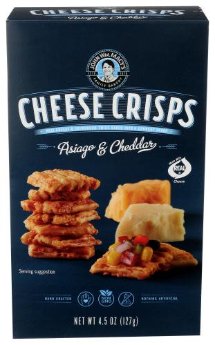 Macys Cheese Crisp Asiago Cheddar - 4.5 Oz (6 Units)