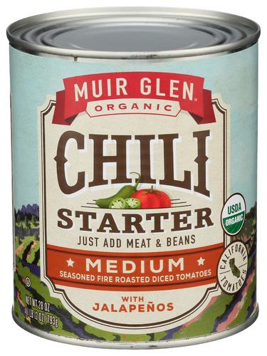 Muir Glen Tomato Chili Starter Med - 28 Oz (12 Units)