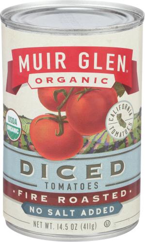 Muir Glen Tomato Fire Roasted Dcd Ns - 14.5 Oz (12 Units)