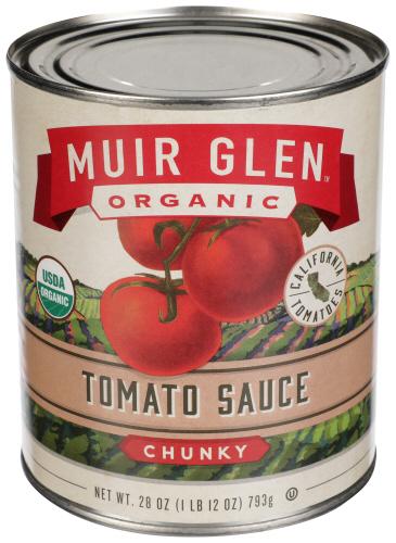 Muir Glen Tomato Sce Chunk - 28 Oz (12 Units)