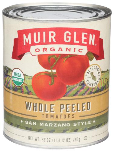 Muir Glen Tomato Plum Whl Peeled Organic - 28 Oz (12 Units)