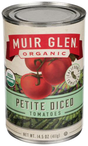 Muir Glen Tomato Diced Petite - 14.5 Oz (12 Units)