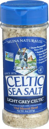 Celtic Sea Salt Lt Grey Shaker - 8 Oz (6 Units)