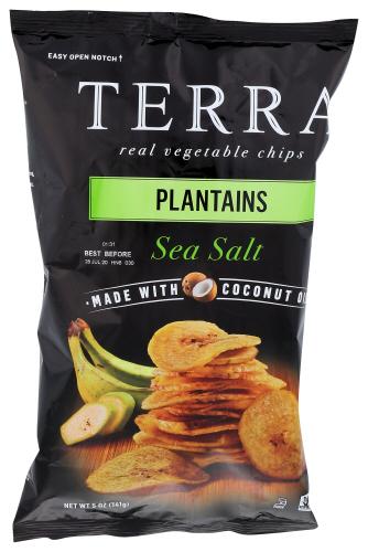 Terra Chips Chip Plantain Sea Salt - 5 Oz (12 Units)