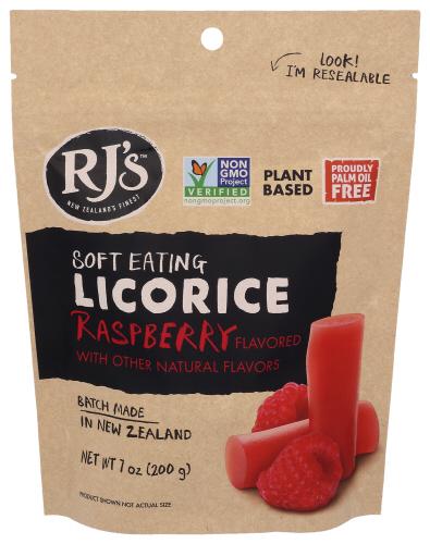 Rjs Licorice Licorice Rspbrry Sft Ntrl - 7 Oz (8 Units)
