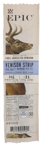 Epic Strip Venison Stk Sslt Pp - 0.8 Oz (20 Units)