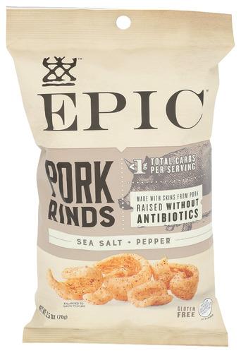 Epic Pork Rind Sea Salt Ppr - 2.5 Oz (12 Units)