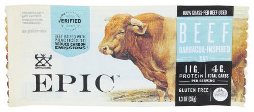 Epic Bar Beef Barbacoa - 1.3 Oz (12 Units)
