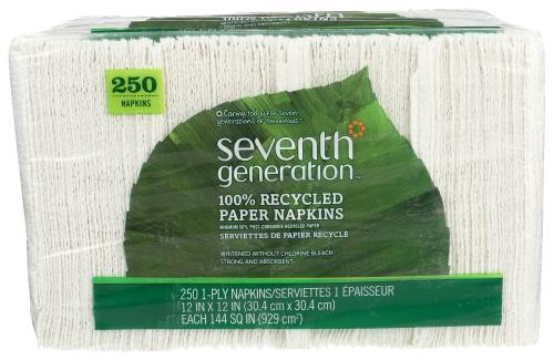 Seventh Generation Napkin Lnch White 250Ct - 1 Ea (12 Units)