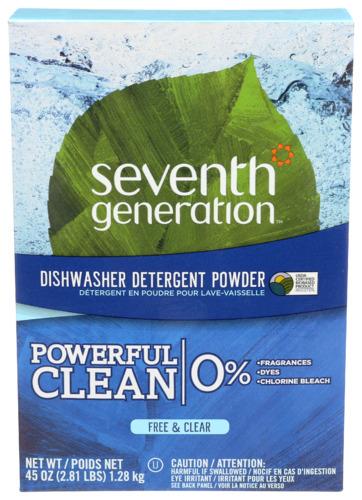 Seventh Generation Dishwash Auto Powder Fr Clr - 45 Oz (12 Units)