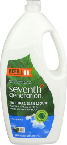 Seventh Generation Dishwash Liquid Free & Clear - 50 Oz (3 Units)