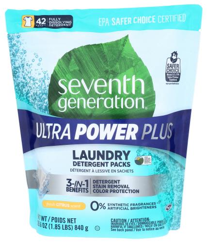 Seventh Generation Detergent Ultra Pwr Pls - 42 Ea (8 Units)
