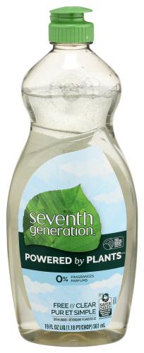 Seventh Generation Dishwash Free And Clear - 19 Fo (6 Units)
