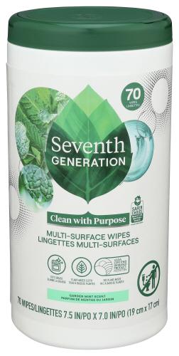 Seventh Generation Wipe Multisurface Mint - 70 Pc (6 Units)