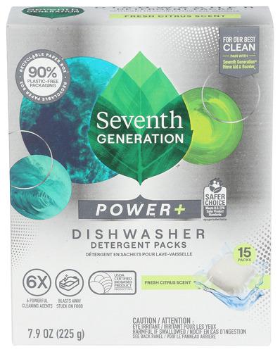 Seventh Generation Detergent Dishwsh Pwr Pls - 15 Pc (6 Units)