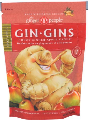 Ginger People Ginger Chew Spicy Apple - 3 Oz (12 Units)