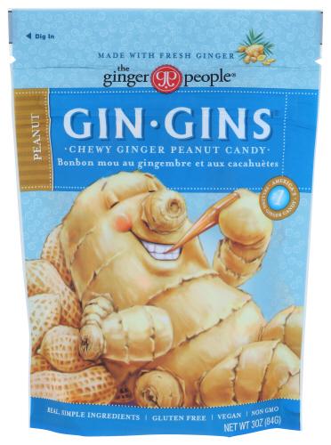 Ginger People Ginger Chew Peanut Bag - 3 Oz (12 Units)