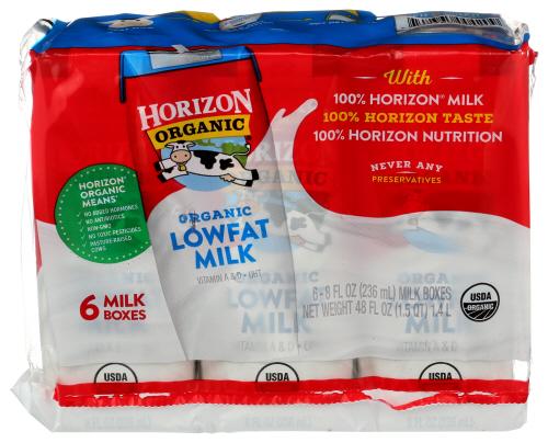 Horizon Milk 1% Rf Uht Organic 6Pk - 48 Fo (3 Units)