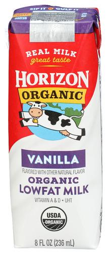 Horizon Milk 1% Vanilla Sngle Organic - 8 Fo (12 Units)