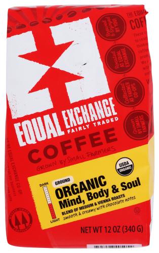 Equal Exchange Coffee Grnd Mind Bdy Organic - 12 Oz (6 Units)