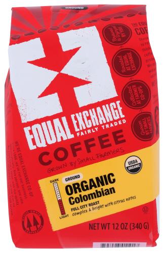 Equal Exchange Coffee Colombian Grnd Organic - 12 Oz (6 Units)