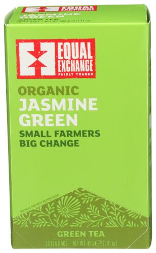 Equal Exchange Tea Jasmine Green Organic - 20 Bg (6 Units)