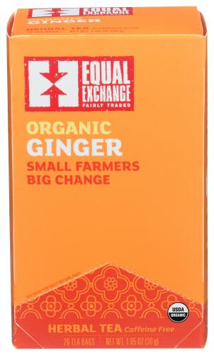 Equal Exchange Tea Ginger Organic - 20 Bg (6 Units)